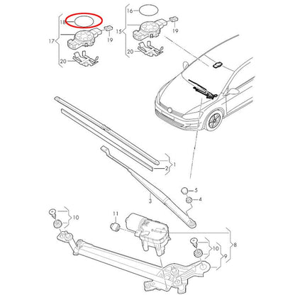 ya 2 8.15 8Pcs Win for DS creen Rain Light Sensor Gel Pad for VW for Golf Passat Fabia Adhesive Film