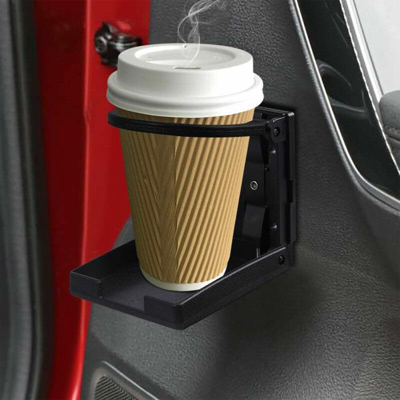 ya 9 10.24 2PCS Universal Car Van Folding Cup Holders Drink Holders Vehicle Boat Marin