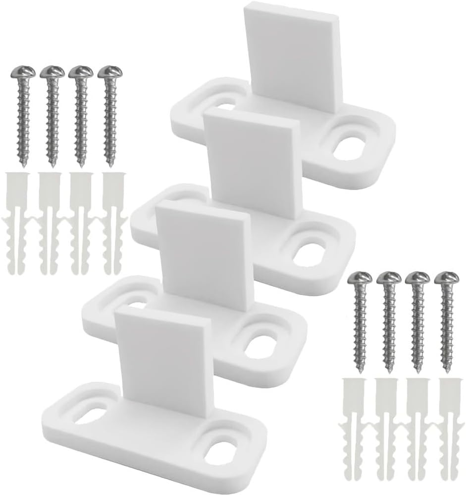 ya 26 10.21 baidi 4 Sets Barn Door Guide Bottom Floor Sliding Guides Track Stopper
