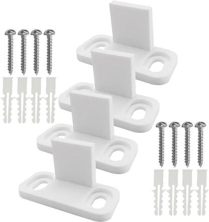ya 26 10.21 baidi 4 Sets Barn Door Guide Bottom Floor Sliding Guides Track Stopper