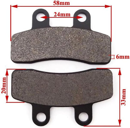 ya 23 10.7 baidi Disc Brake Pads for 50cc 70 110 125cc Pit Dirt Bike SDG SSR PitsterPro Thumpstar