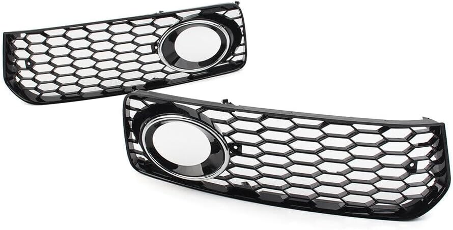 ya 2 8.15 Honeycomb front bumper fog light grille protective cover suitable for Audi A5 S5 B8 RS5 08-12