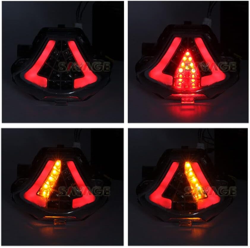 ya 4 8.14 LED Tail Light Turn Signals Integrated Blinker for Yamaha MT-07 MT07 FZ07 14-20