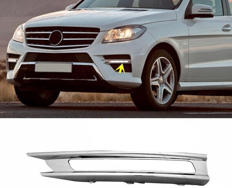 ya 3 8.24 baidi Left front fog lamp cover molded decorative chrome for Mercedes W166 ML350 2012-2015