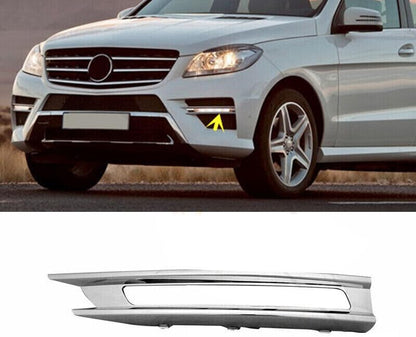 ya 3 8.24 baidi Left front fog lamp cover molded decorative chrome for Mercedes W166 ML350 2012-2015