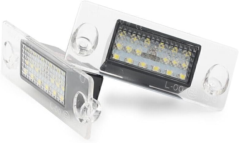 ya 4 8.8 2 Pack 18 White LED Rear License Plate Number Plate Lights for Audi A4 B5 95-01