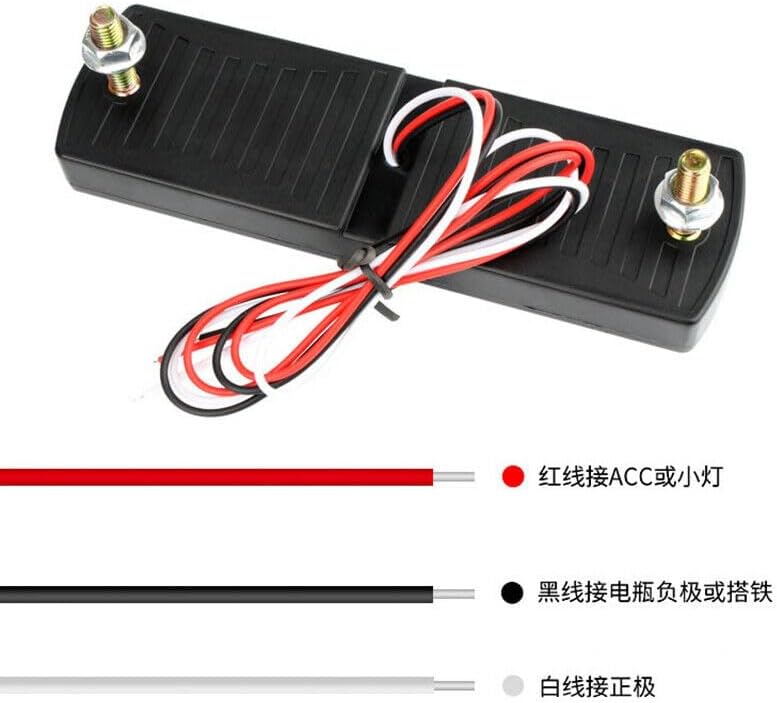 ya 4 8.10 Amber + Red LED Car Truck Light Bar Brake Flow Turn Signal Stop Tail Bar Set 