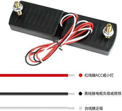 ya 10 9.16 zhengce Amber + Red LED Car Truck Light Bar Brake Flow Turn Signal Stop Tail Bar Se