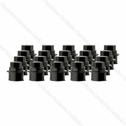 ya 10 9.16 baidi 20PCS Black Plastic Wheel Lug Nut Caps Replace Kits Fit for GM 9593028 9593228