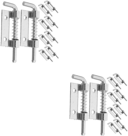 ya 26 10.21 baidi 2 Pack Spring Hin Baby Stainless Steel Bolt Clamps Trailer Door Latch