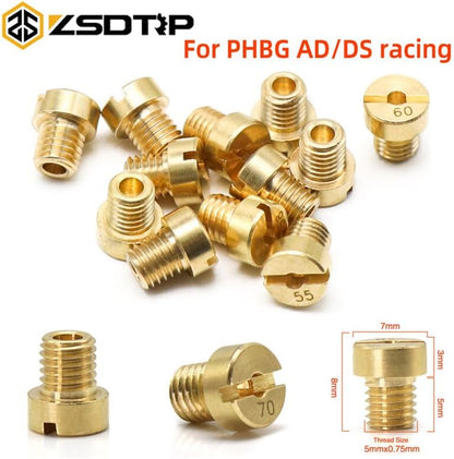 ya 2 8.15 12Pcs #45 - #72 Carb Main Jets Idle Jet Kit For Dellorto PHBG AD/for DS Carburetor