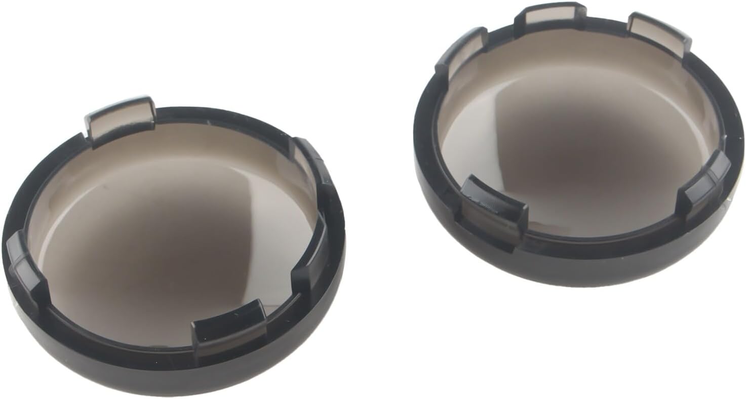 ya 2 8.15 Smoke Turn Signal Light Lens Covers for Harley Touring Electra Road Glide Dyna