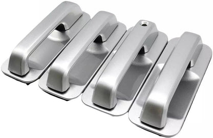 ya 5 8.10 Silver Door Handles Front & Rear Set 4Pcs Fits 2017-2020 for Ford F-250 F-350