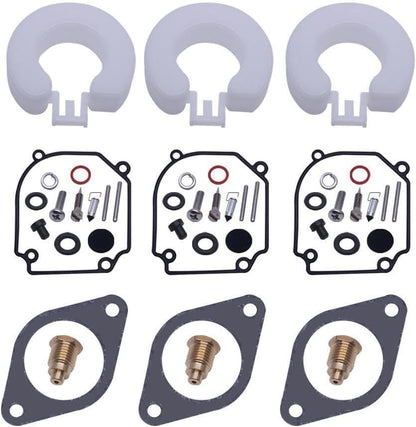 ya 2 8.15 3 Sets Car Carburetor Repair Kit for Yamaha Outboard 2T 75-80-90HP 6H1-W0093-01