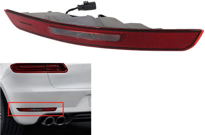 ya 4 8.14 Left Rear Bumper Stop Lamp Light Reflector 95B945725J for Porsche Macan 2014-20