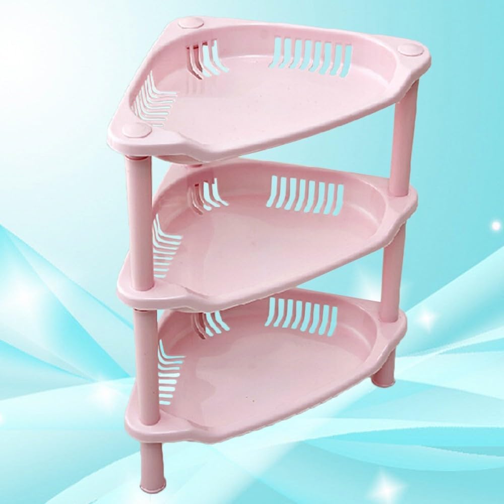 ya 26 10.21 baidi Plastic Shelf Kitchen Wall Organizer Shower Corner Shelves Bathroom