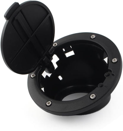 ya 5 8.10 Black Car Fuel Filler Door Cover Gas Tank Cap for Jeep for Wrangler JK 2007-2017