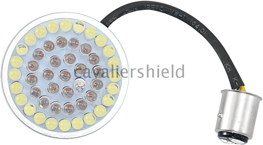 ya 13 9.15 baidi 2 1157 White Amber Inserts Turn Signal Light Panel Indicator Lamp for Harley