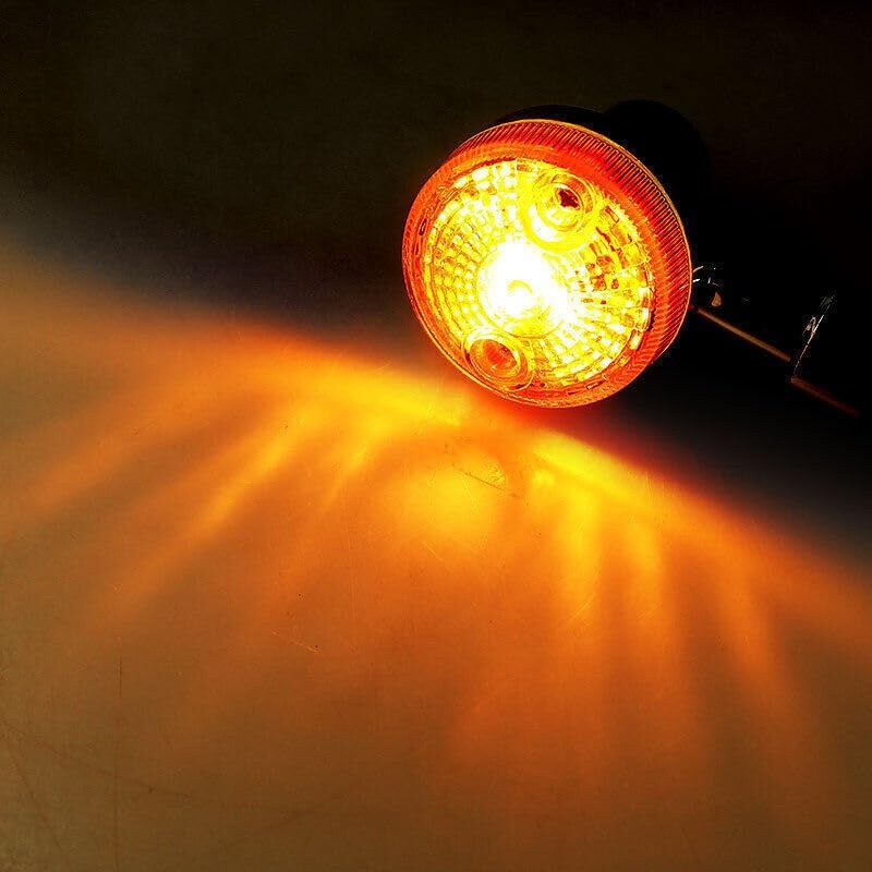 ya 4 8.10 4x Silver Motorcycle Turn Signals Indicator Blinker Amber Light for Honda for Suzuki