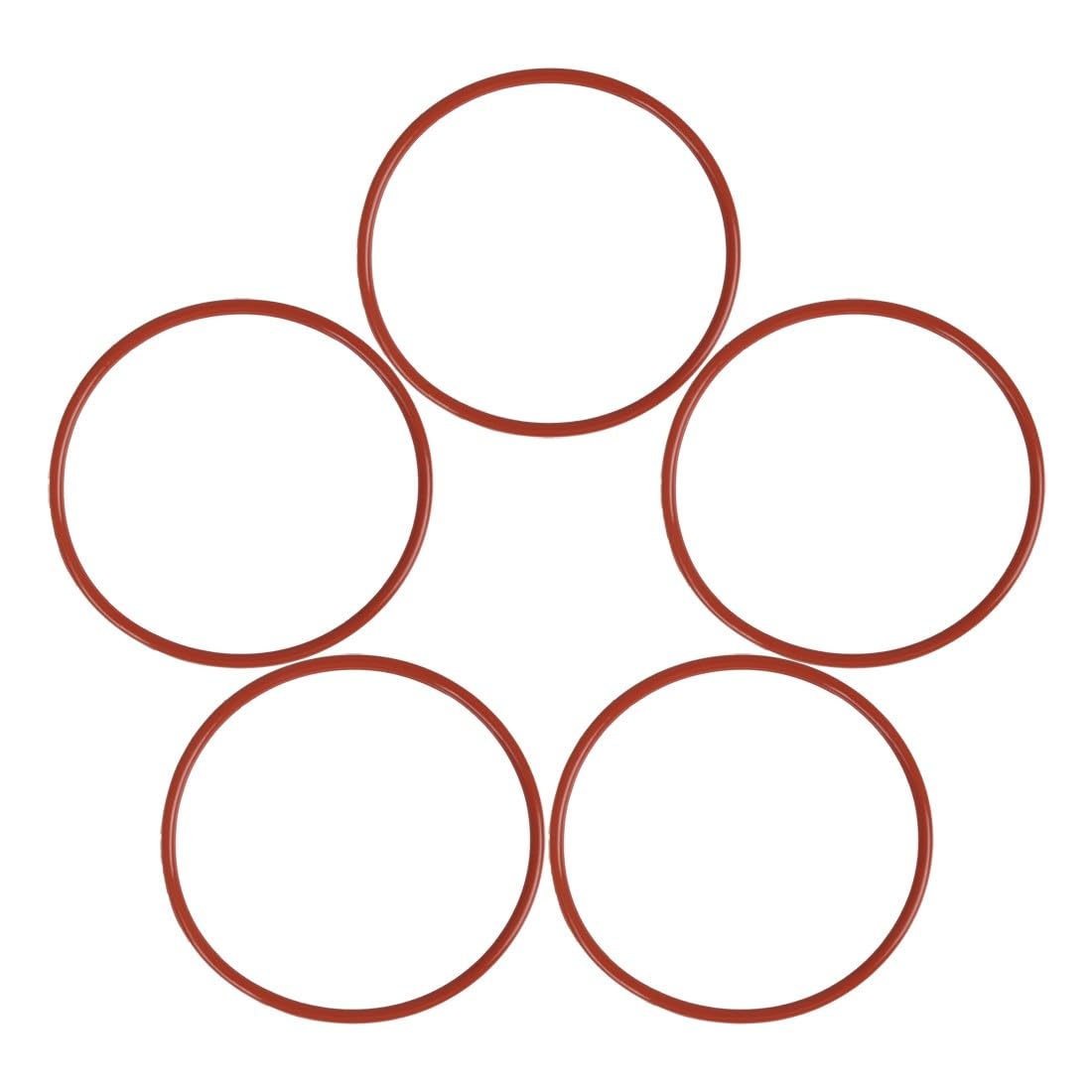 ya 13 9.15 baidi 10pcs Red Universal Silicone O-Ring Sealing Gasket Washer for Car 90mm x 3.5mm