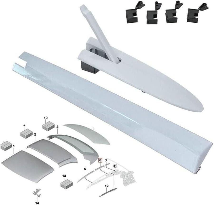 ya 2 8.15 Right Convertible Roof Top Hinge Cover For 320i 428i 430i 440i for M3 Pack Of 6