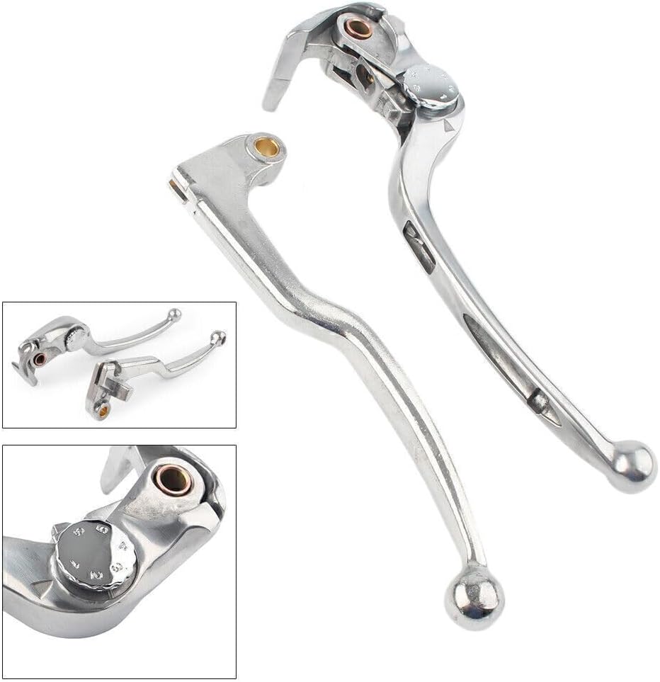 ya 5 8.10 for Suzuki GSXR600 GSXR750 GSXR1000 Chrome Billet Brake Clutch Levers Hand Grips