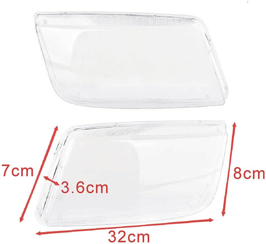 ya 10 9.16 zhengce Pair Plastic Headlight Lense Headlamp Lens Cover for VW for JETTA MK4 for B