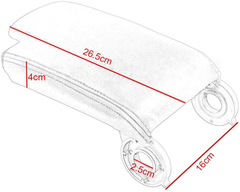 ya 5 8.10 For 1999-2004 for BMW E46 Center Console Lid Armrest Arm Rest Cover Beige Leather