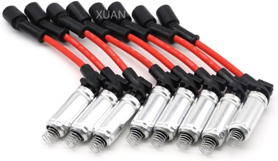 ya 28 10.13 zhengce 8PCS Ignition Spark Plugs Wires Set 48322R for Chevy Avalanche for GMC for