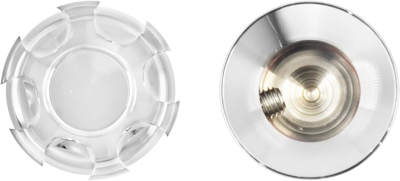 ya 4 8.14 Chrome 4x King Crown Head Bolt Covers Spark Plug Cap for Harley Twin Cam 99-2017