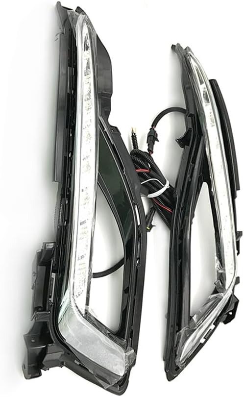 ya 10 9.16 zhengce 1 Pair Led Fog Lamp L+R Daytime Running Light for Hyundai Sonata 9 2015-201