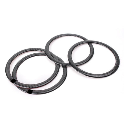 ya 9 10.24 for BMW E90 3 Series E84 X1 Carbon Fiber Door Speaker Loud Cover Sticker Tr