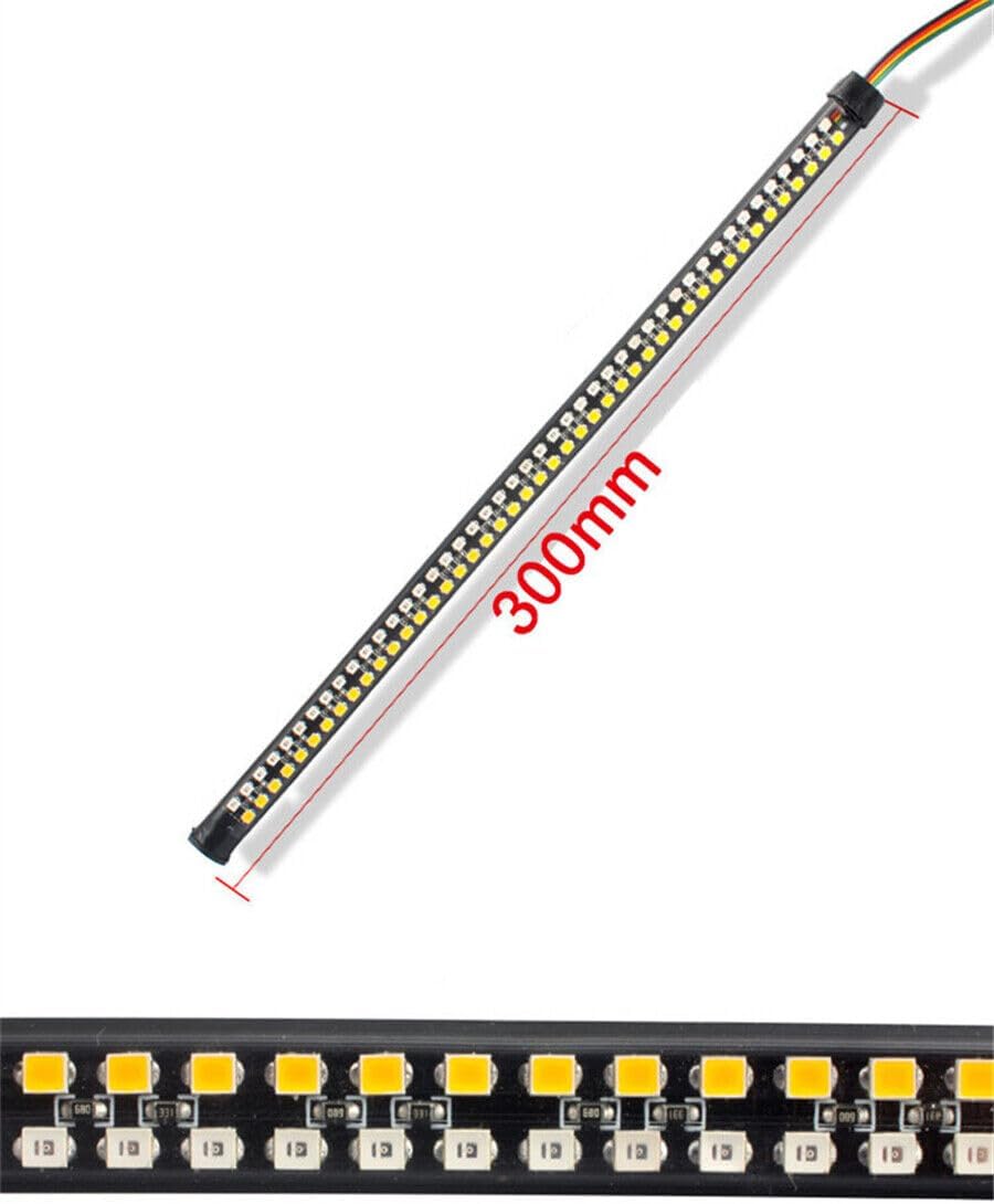 ya 5 8.24 baidi Motorcycle Led Rear Turn Signal Brake Light Stop Daytime Running Light 11.8in