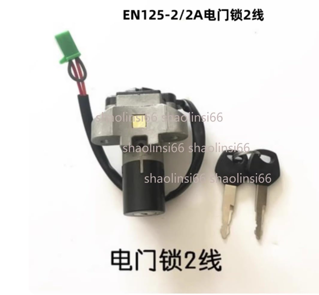 ya 13 9.15 baidi 2Wire Ignition Switch Lock Key Fuel Tank Cap Lock Fit for for for Suzuki EN125-2/2A