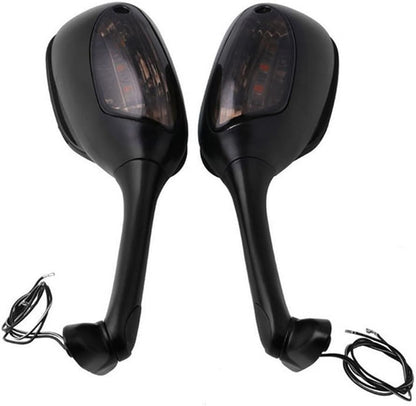 ya 2 8.15 with Light Rotatable Rear View Side Mirrors Fit for Suzuki GSXR600/750 GSXR1000