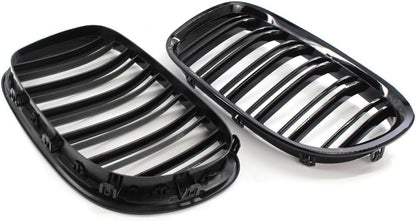 ya 2 8.15 Front Kidney Grill for for BMW 7-Series F01/F02 740i 750li 760li 2008-2015 Dual line