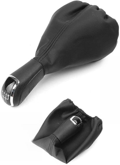 ya 4 8.14 for Mercedes-Benz C Class W203 S203 6 Speed Gear Shift Knob Leather Boot Leather