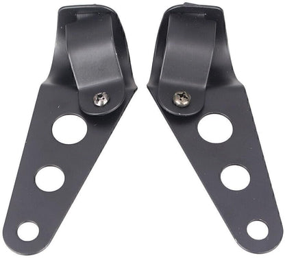 ya 9 10.24 for Cafe Racer Chopper Steel 28-38mm Motorbike Headlight Fork Ears Mount Br