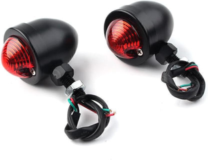 ya 6 8.14 for Universal Motorcycle Turn Signals Blinker Indicator Light Red Lamp
