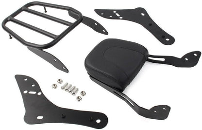 ya 6 8.14 Sissy Bar Luggage Rack Backrest Pad for Kawasaki Vulcan S 650 VN650 2015-2023