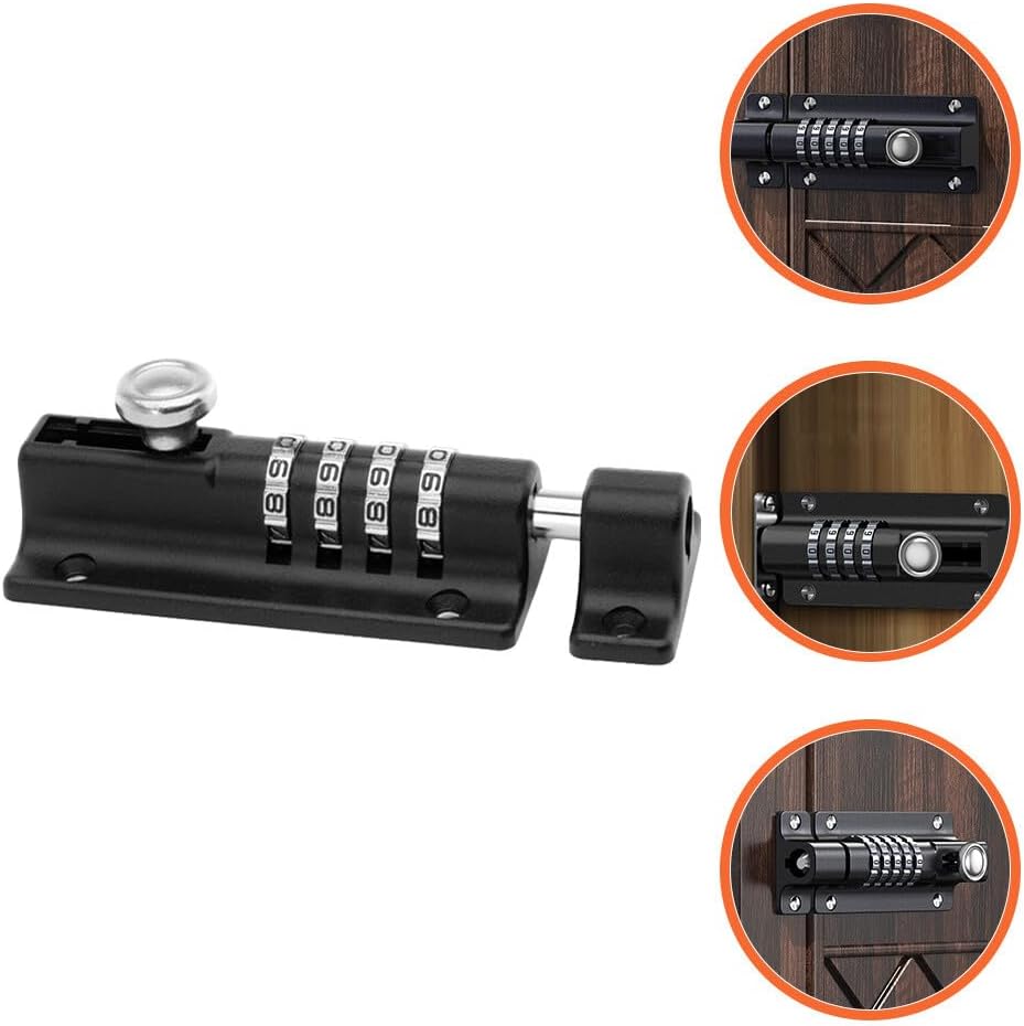 ya 26 10.21 baidi Gate Locks for Outdoor Fence Key Code Bedroom Sliding Metal Password Random