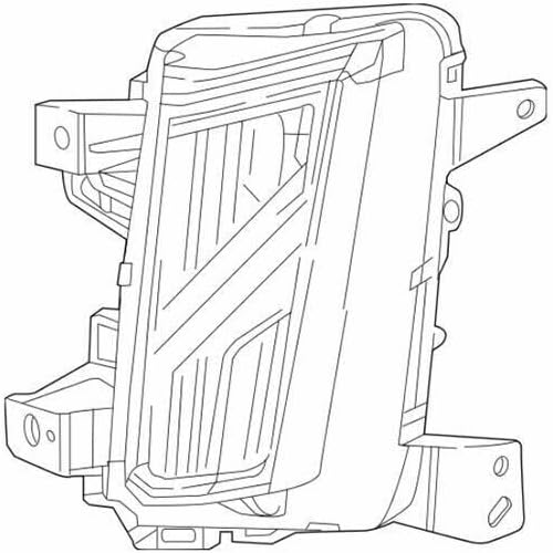 ya 10 9.16 zhengce Right Side LED Front Bumper Fog Driving Light Replace for Cadillac XT5 2017