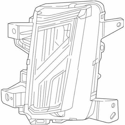 ya 10 9.16 zhengce Right Side LED Front Bumper Fog Driving Light Replace for Cadillac XT5 2017