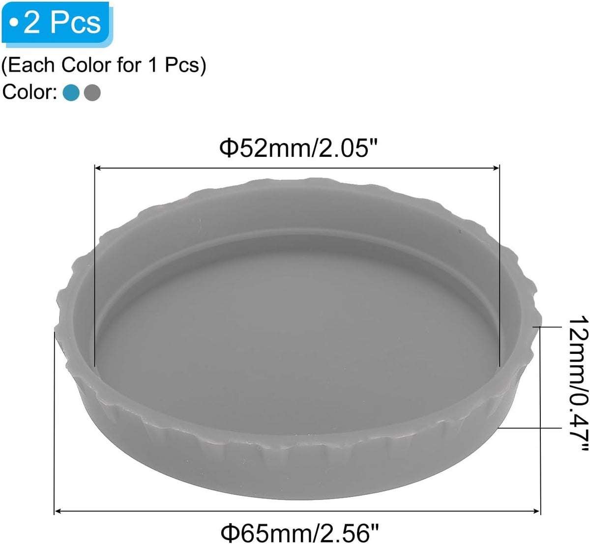 ya 14 9.20 baidi Silicone Soda Can Lids, 6Pcs Drink Cans Protector Cover Cap Blue/Gray-1