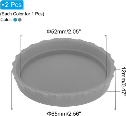 ya 14 9.20 baidi Silicone Soda Can Lids, 6Pcs Drink Cans Protector Cover Cap Blue/Gray-1