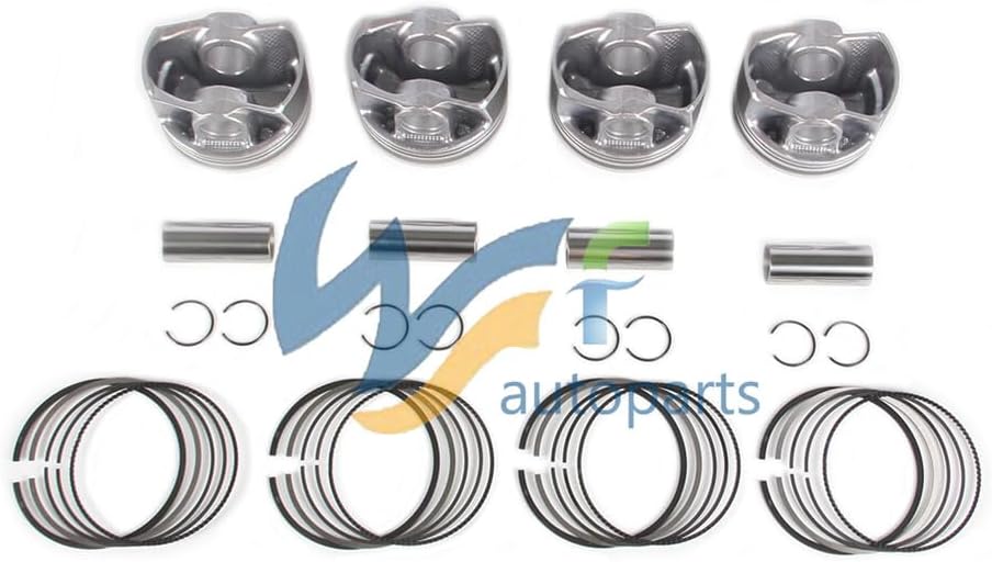ya 4 8.24 baidi 2.0T Pistons & Rings +0.5 Kit Fit for BMW 320i 420i X1 X4 11259468870