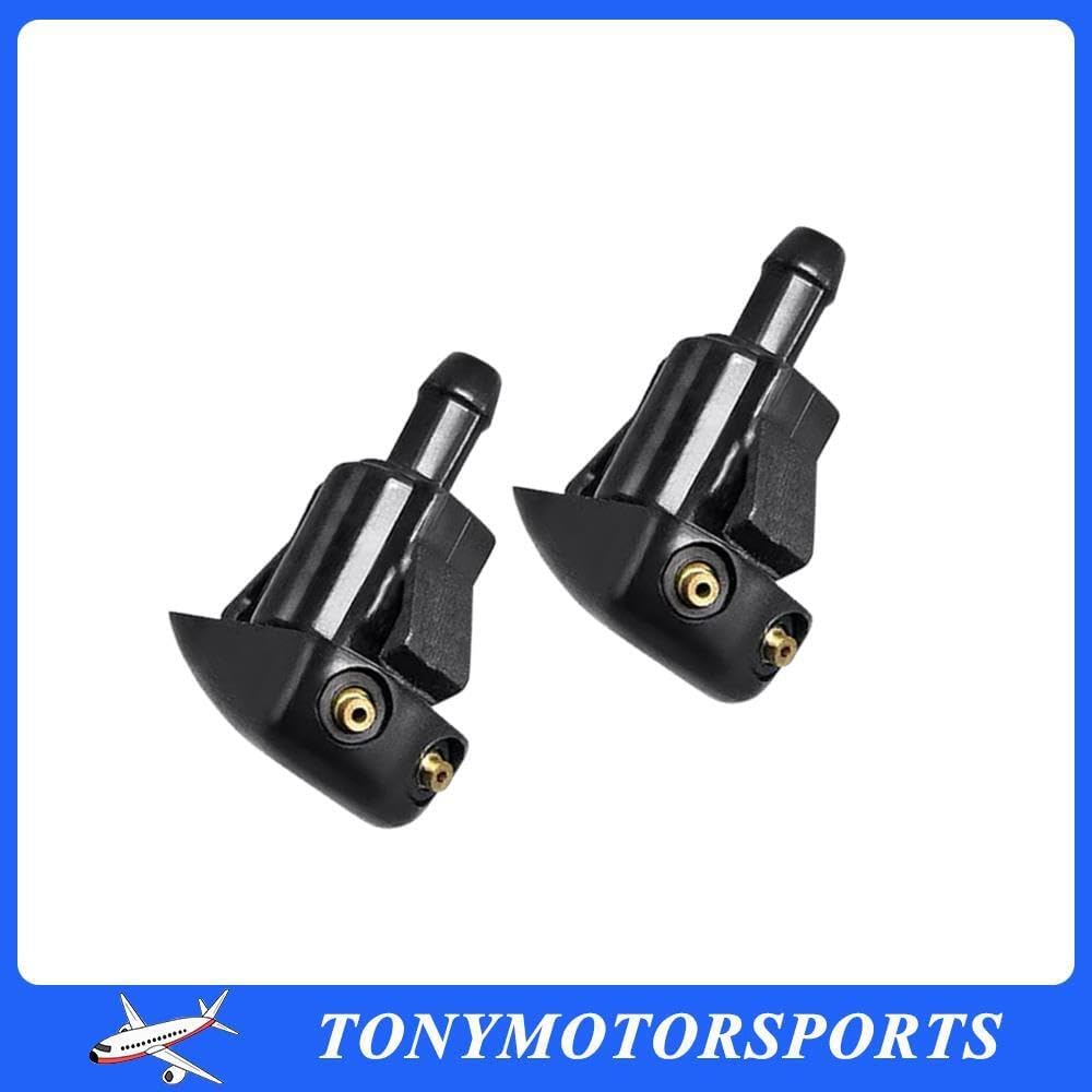 ya 6 8.14 2Pcs 85381-60120 Black Windshield Washer Nozzle Replacement Fit For LandCruiser