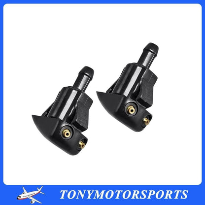 ya 6 8.14 2Pcs 85381-60120 Black Windshield Washer Nozzle Replacement Fit For LandCruiser