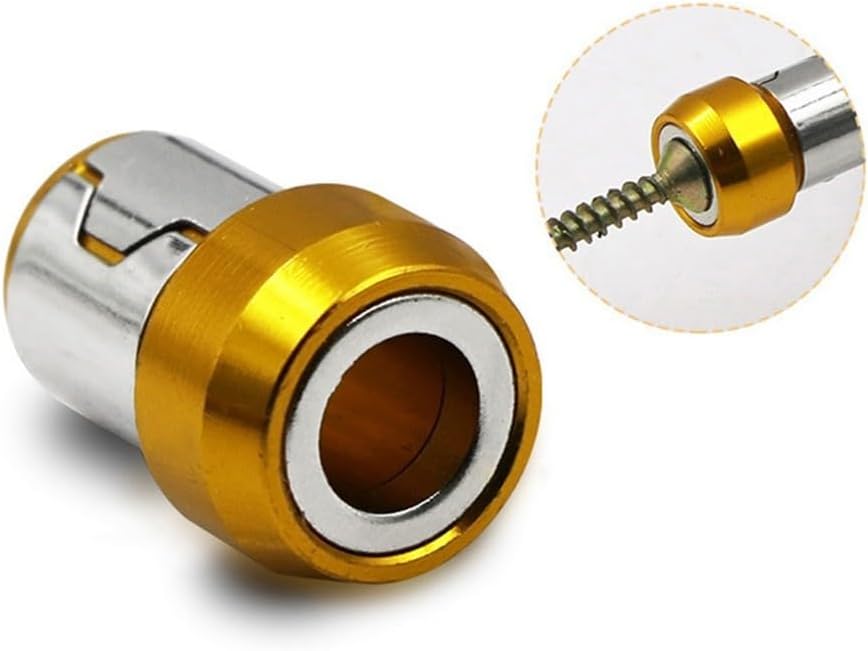 ya 28 10.13 baidi 5PCS Screwdriver Bits Magnetic Ring 1/4 6.35mm Metal Strong Screw Magnetize