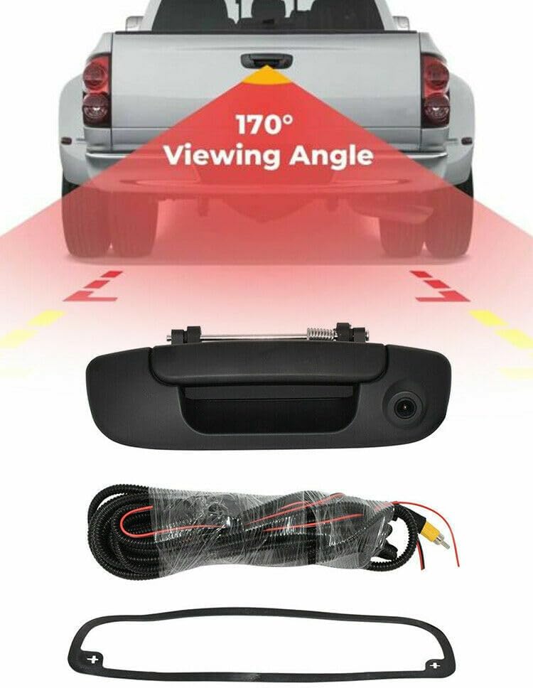 ya 2 8.15 Tailgate Handle Reverse View Backup Camera for Dodge for Ram 1500 2500 3500 02-08 AT